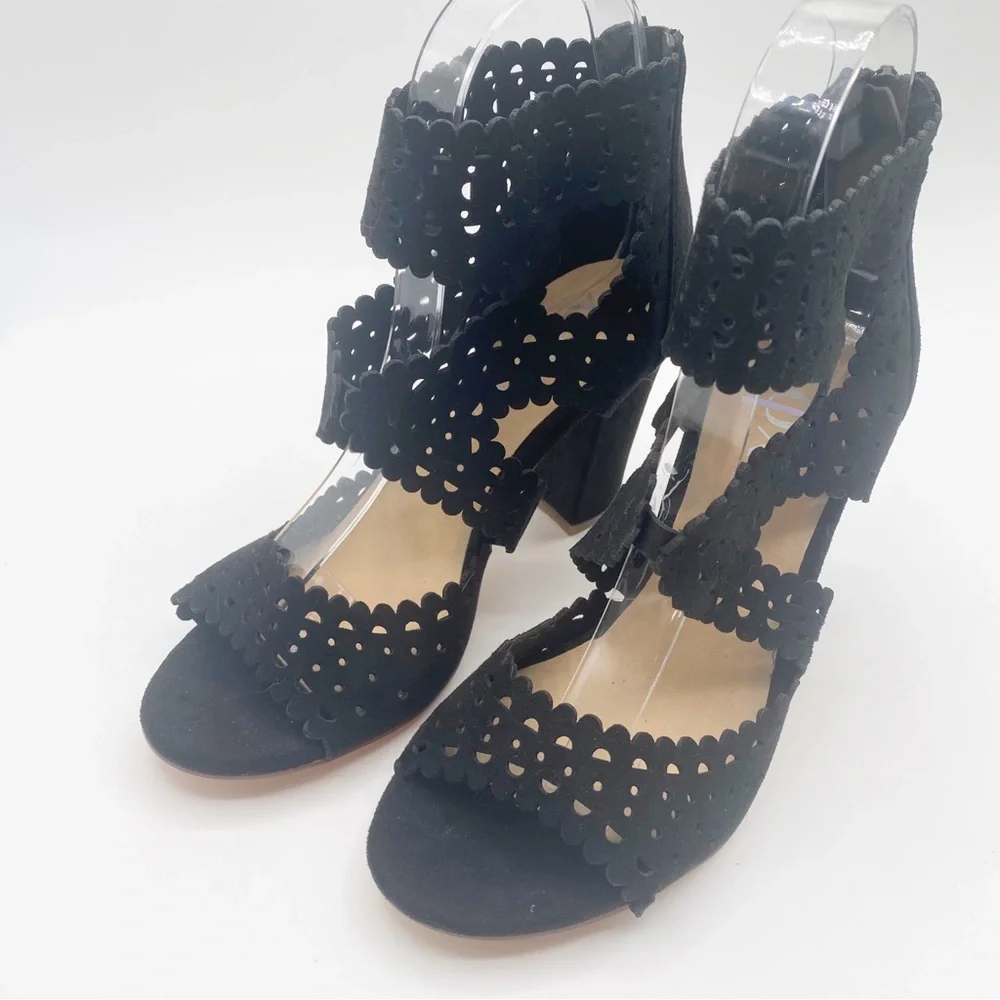 XOXO Elegant Black Women's Sandals Stylish Fancy Elegant Sophistication Size 6 - Picture 3 of 10